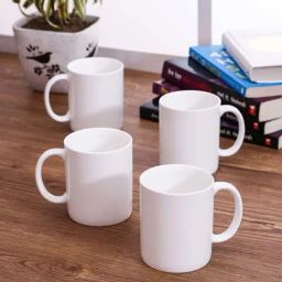 Clay Craft White Ceramic Coffee Mug (320 ml)-image-88