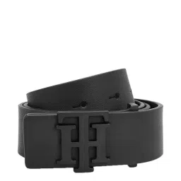 Tommy Hilfiger Nandewar Black Formal Leather Belt for Men-image-89
