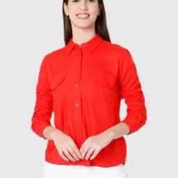 Spykar Red Regular Fit Shirt-picture-41