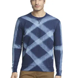 Colorplus Blue Tailored Fit Printed SweatShirt-image-85