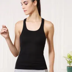 Van Heusen Black Cotton Plain Tank Top-picture-25