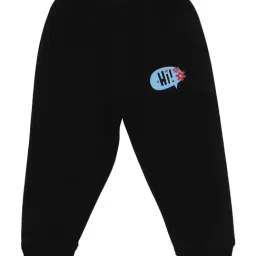 Bodycare Kids Black Cotton Printed Trackpants-image-130