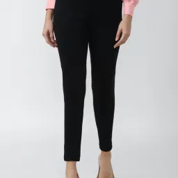 Van Heusen Black Regular Fit Mid Rise Pants-image-50
