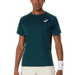 Asics Men's Saxon Green Match Actibreeze Ss T-Shirt-image-20