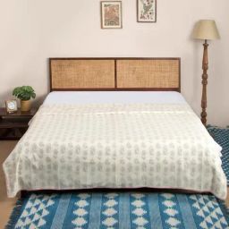 Fabindia Gulbagh Multi Cotton Printed Double Dohar-image-68