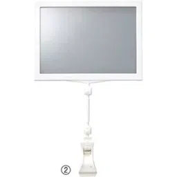 AS ONE Plastic Frame Clip A6 Horizontal W15.6 × H25.5 cm Size Body White, 61-203-13-2 (Set of 5 pcs)-40