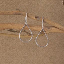 Clara 925 Sterling Silver Platinum Plated Tica Dangler Earrings for Women-image-73