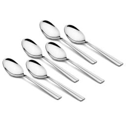 FnS Nile Silver Stainless Steel Cutlery - Set of 24 image 2