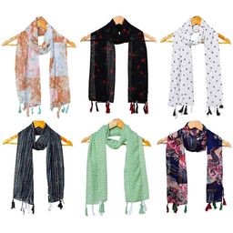 StoleVilla Pack of 6 Women Printed Scarf-21