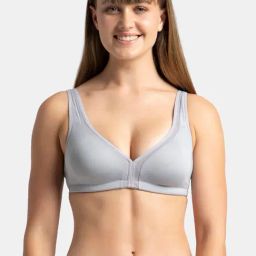 Jockey 1820 Grey Full Coverage Non-Wired Everyday Bra-picture-38