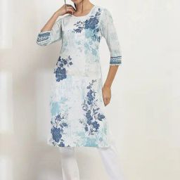 Rangriti Off White Printed Kurtas-image-45