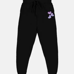 Kiddopanti Girls Black Solid Trackpants-image-117