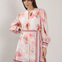 Vero Moda Floral Print Bishop Sleeve Fit & Flare Mini Dress-image-30