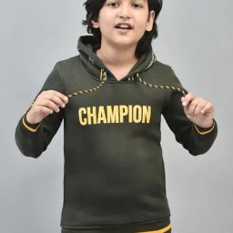 Crimsoune Club Kids Olive Printed Full Sleeves Sweatshirt-image-79