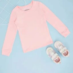 Pantaloons Junior Girls Crystal Rose Cotton Solid Full Sleeves Casual Tops & Tees-image-96