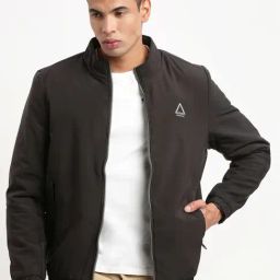Showoff Black Slim Fit Jacket-image-65