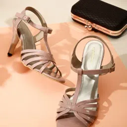 Pelle Albero Women's Pink Ankle Strap Stilettos-image-27