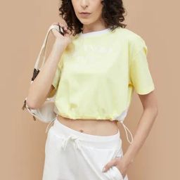 Kappa Lime Green Cotton Regular Fit Printed T-Shirt-22