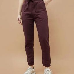 Fame Forever By Lifestyle Maroon Cotton Regular Fit Joggers-image-76