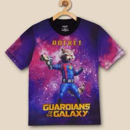 Kidsville Multicolor Cotton Printed T-Shirt-image-30