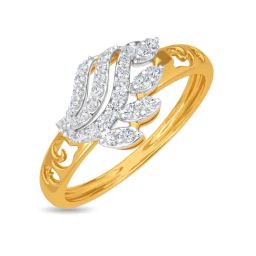 Kisna Diamond & Gold Jewellery Rosina 18k (750) Diamond & Gold Ring For Women-picture-41