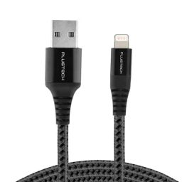 Plugtech Grey Premium Braided 3A Lightning Usb Cable-17