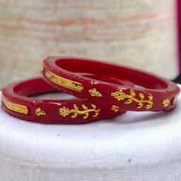 Tanvi J Set Of 2 Gold-Plated Bangles-image-76