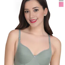 Liigne Women Pack Of 2 Full Coverage Non Padded Everyday Bra-image-93