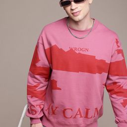 WROGN Graphic Printed Oversized Fit Sweatshirt-image-54