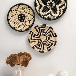 Whispering Homes Tara Handwoven Sabai Wall Basket-43