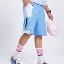 Kook N Keech Urban Utility Contrast Pocket Detail Shorts-image-59