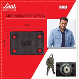 Link Multipurpose Lock 5x3.5 cm Alloy Steel, 701-MPL-BS (Set of 12 Piece) image 2