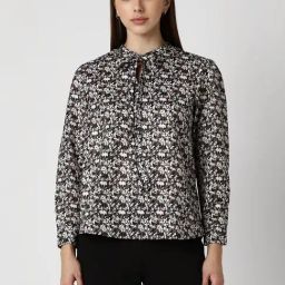 Van Heusen White & Grey Printed Top-picture-17