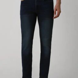 Van Heusen Navy Cotton Skinny Fit Jeans-image-31