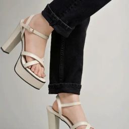 Shoetopia Kids Beige Ankle Strap Sandals-picture-45