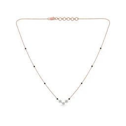 Malabar Gold and Diamonds 18k Rose Diamond Short Mangalsutra-image-60