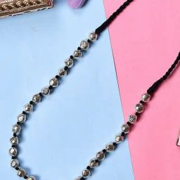Imli Street Silver Long Beaded Handcrafted Necklace-image-94