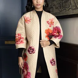 Rhe-Ana Women Lightweight Longline Parka with Patchwork Jacket-27