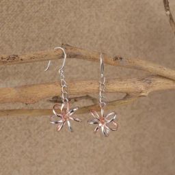Clara 925 Sterling Silver Rose Gold Plated Cora Long Earrings for Women-image-45