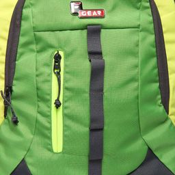 F Gear Unisex Grey & Green Colourblocked Defender V2 Backpack image 4