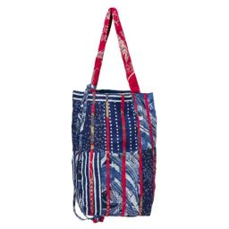 Fabindia Blue Printed Tote Bag-23