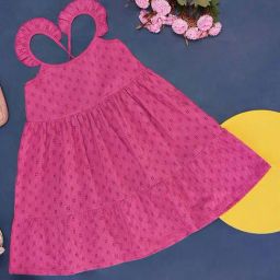YU by Pantaloons Kids Pink Cotton Printed Dress-image-97
