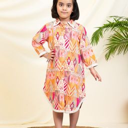 Bugandbees Print Shirt Dress-image-59