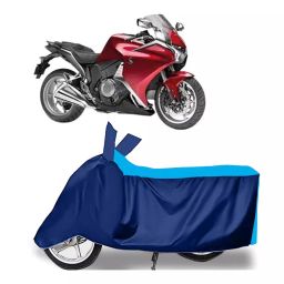Auto Pearl Two Wheeler Cover for Honda VFR 1200F - Cyan, Blue-image-70