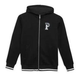 Puma Kids Black Solid Full Sleeves Hoodie-image-82