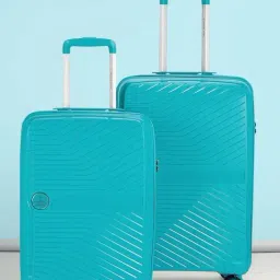 Nasher Miles Bruges Hard-Sided Polypropylene Luggage Set of 2 Teal Trolley Bags (55 & 65 cm)-image-57