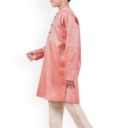 Pehanaava Boys Printed Regular Kurta with Pyjamas image 2