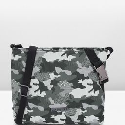 Caprese Camouflaged Structured Sling Bag-12