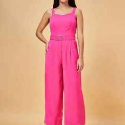 Honey by Pantaloons Rani Pink Sleeveless Jumpsuit-picture-27