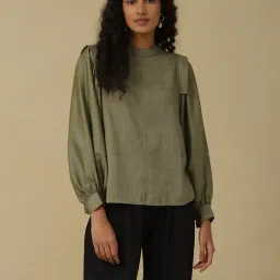 aarke Ritu Kumar Green Top-image-80